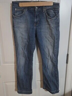Gap Boot Cut Crop Stretch Blue Denim Jeans